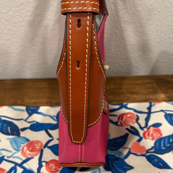 Dooney & Bourke Pink and Brown pebbled leather Women's Bag NWOT - Picture 3 of 7